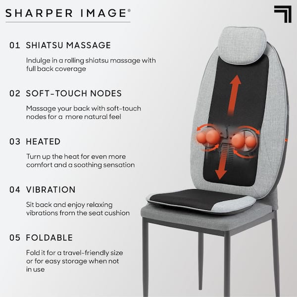 Costway Shiatsu Massage Cushion with Heat Massage Chair Pad Back