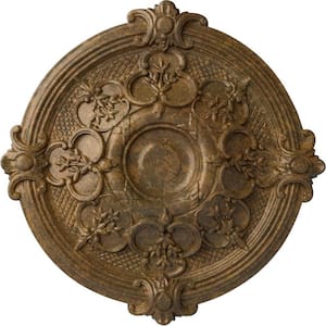 17-3/8 in. x 1-3/4 in. Hamilton Urethane Ceiling Medallion (Fits Canopies upto 3-3/4 in.), Rubbed Bronze