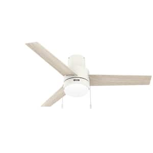 Brunner 52 in. Indoor Matte White Ceiling Fan with Light Kit Included