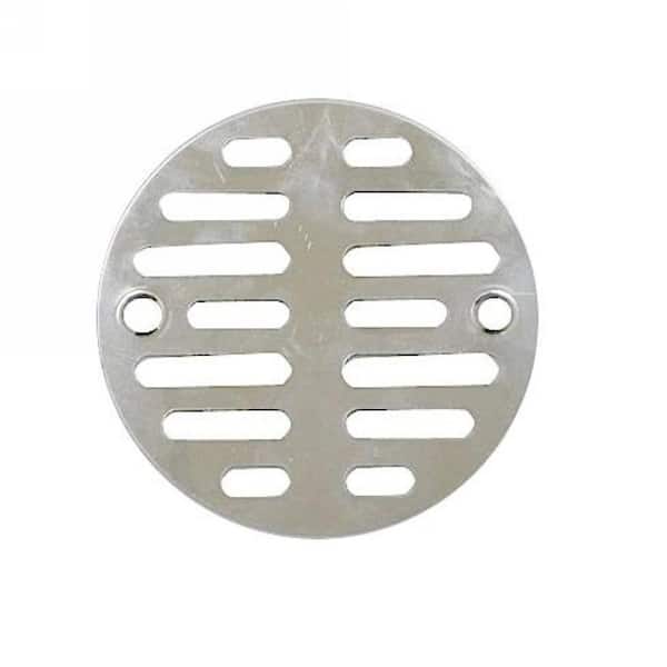 PlumbPro 3-1/2 in. Chrome Plated Floor Drain Grill