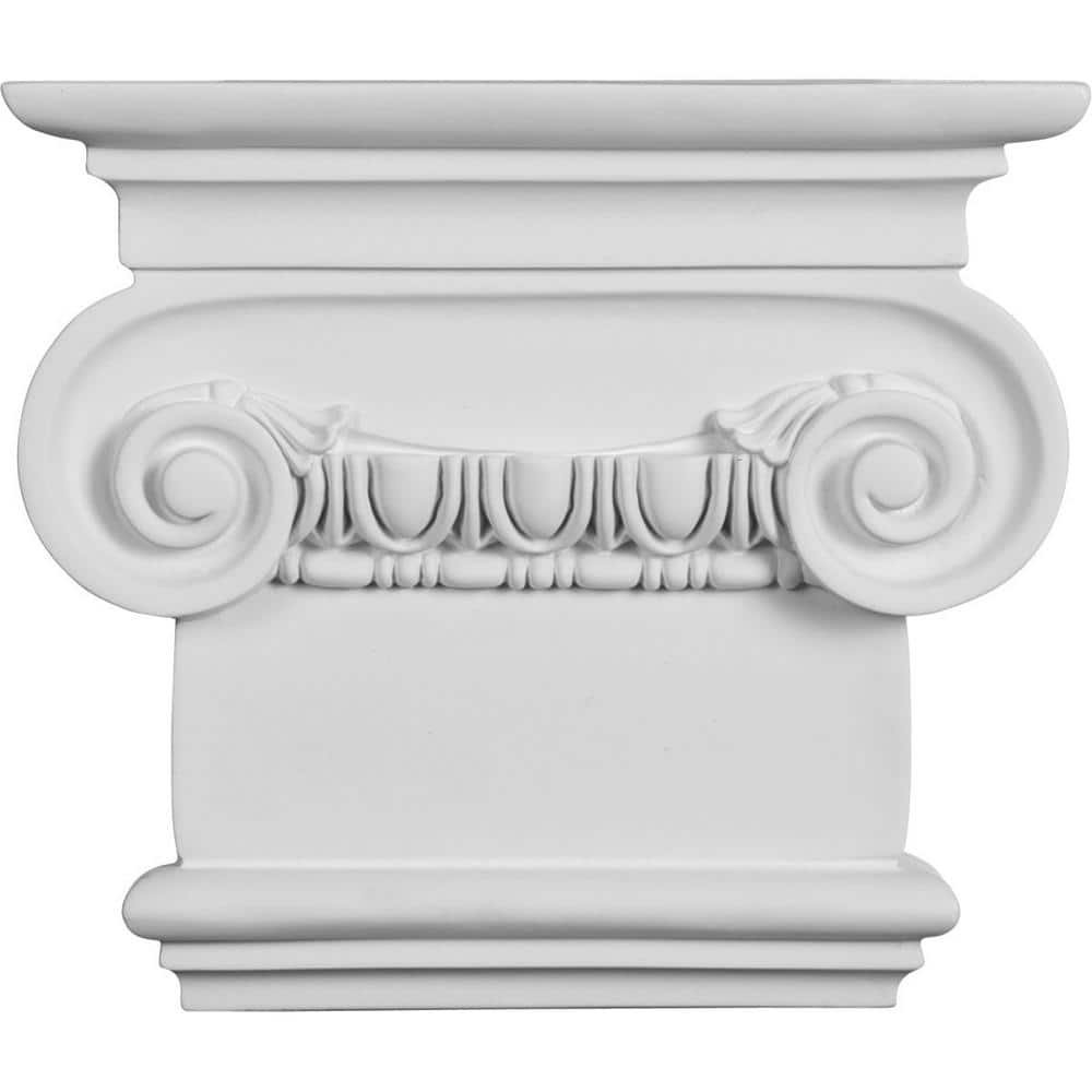 Classic White Polyurethane Ionic Onlay Capital