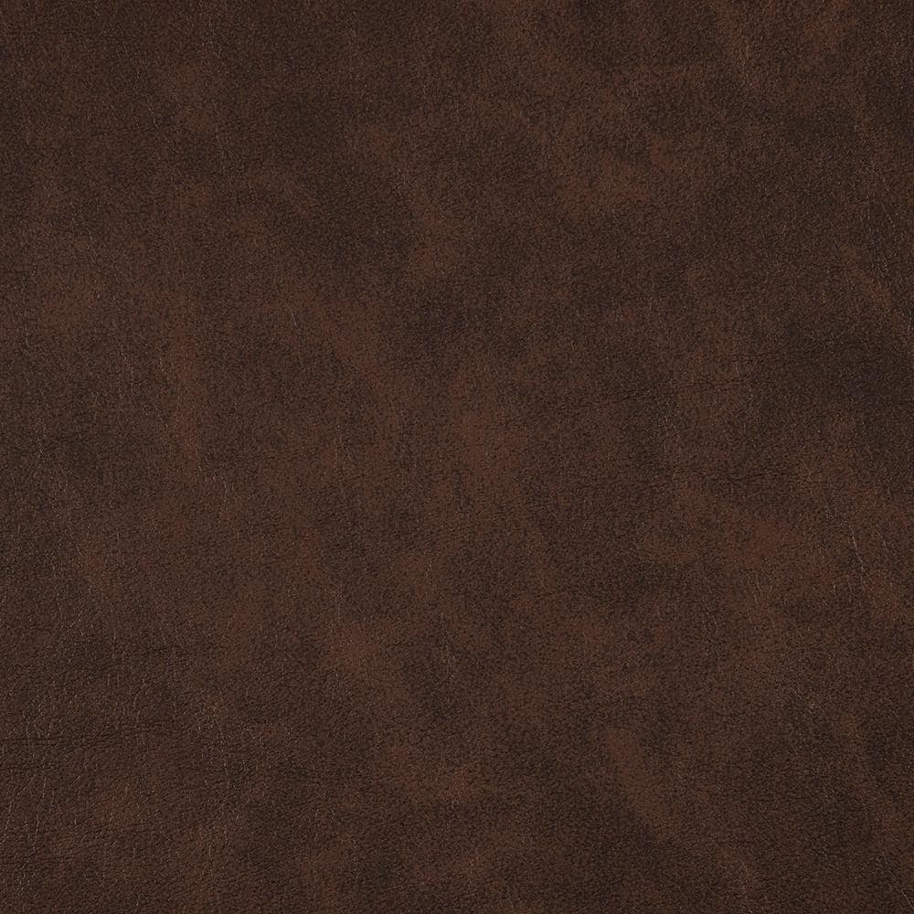 Brown Faux Leather Power Lift Recliner with Wood Frame