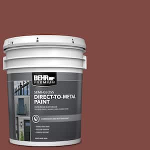 5 gal. #SC-112 Barn Red Semi-Gloss Direct to Metal Interior/Exterior Paint