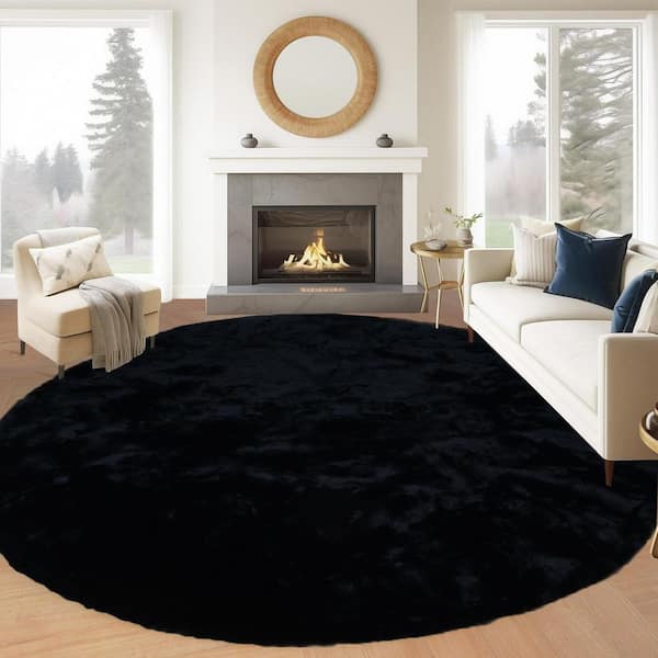 Garland Rug Skulls Black 5 ft. x 7 ft. Area Rug CL-14-RA-0057-15