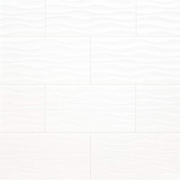 White - Ceramic Tile - Tile - The Home Depot