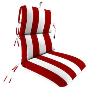 45 in. L x 22 in. W x 5 in. T Outdoor Chair Cushion in Cabana Red