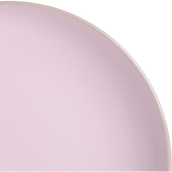 Aoibox 12-Piece Modern Matte Pink Stoneware Dinnerware Set
