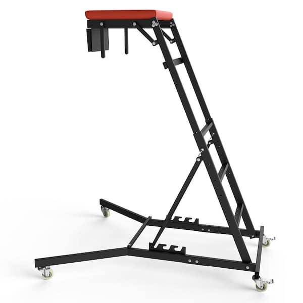 maocao hoom 5.5 ft. Reach Foldable Rolling Topside Creeper for Automotive Engine Top  - Red,Step Stool