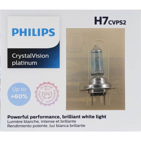 Philips CrystalVision Platinum H7 Headlight/Fog Light (2-Pack) H7CVPS2 -  The Home Depot