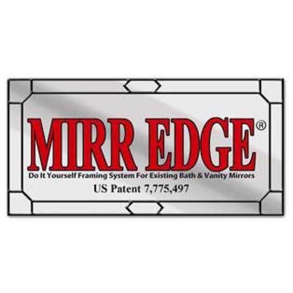 Clear Acrylic Square Bathroom Mirror Framing Strips, 48 in