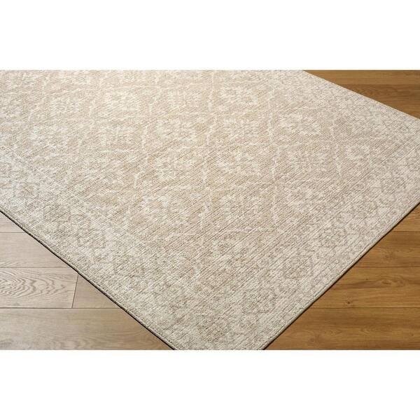 Livabliss Nabela Noor Home Aram Oatmeal Traditional 7 ft. x 10 ft ...
