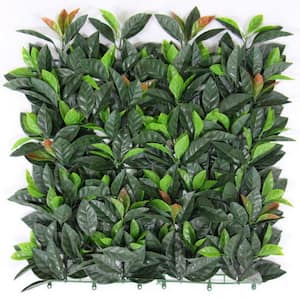 20 in. H x 20 in. W GorgeousHome Artificial Boxwood Hedge Greenery Panels (EuropeanLaurel_12-pc)