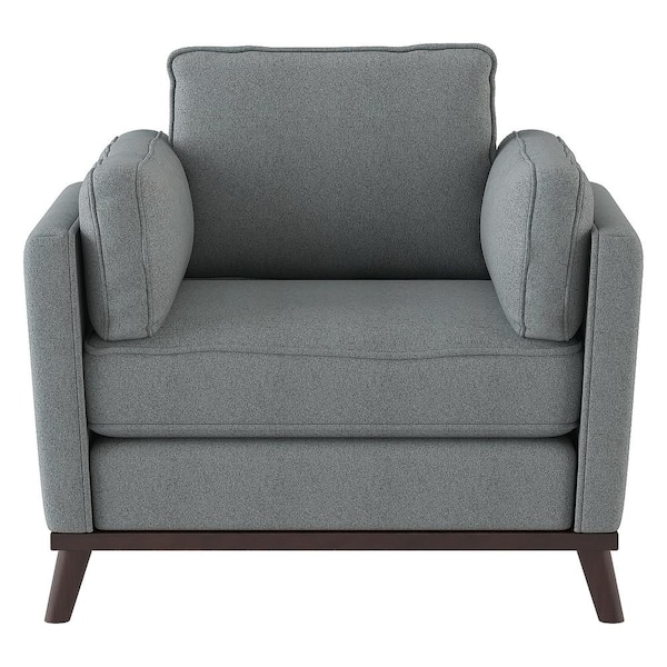 EVERGLADE HOME Hoffman Gray Textured Upholstery Accent Chair