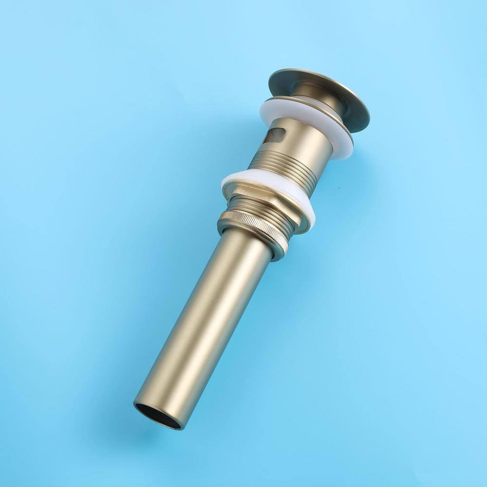 Brushed Gold Solid Brass Widespread Bathroom Faucet