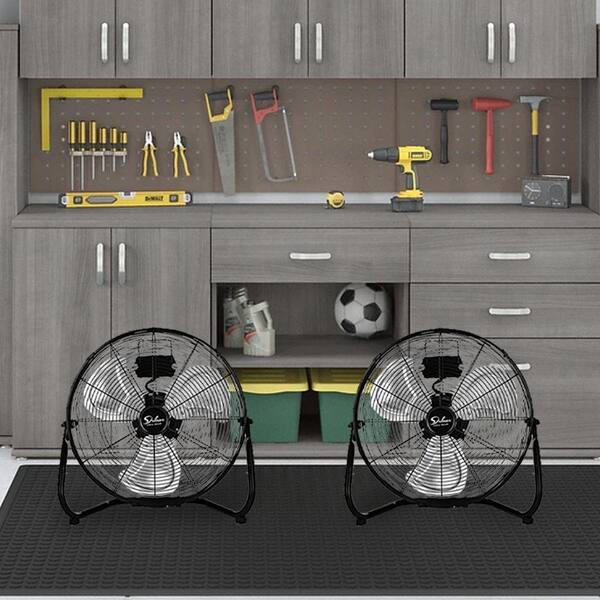 Tidoin 12 in. 1-Box Black 1800 CFM 3-Speed Round High Tidoin 12 in. 1-Box Black 1800 CFM 3-Speed Round High