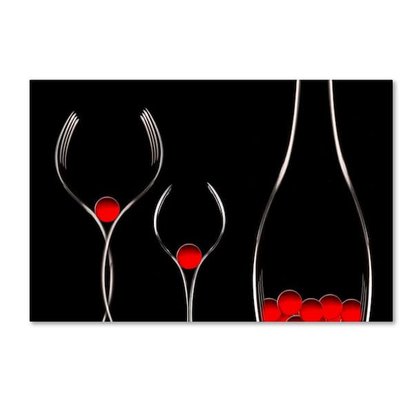 Trademark Fine Art F O R K by Doris Reindl Floater Frame Food Wall Art 12 in. x 19 in.