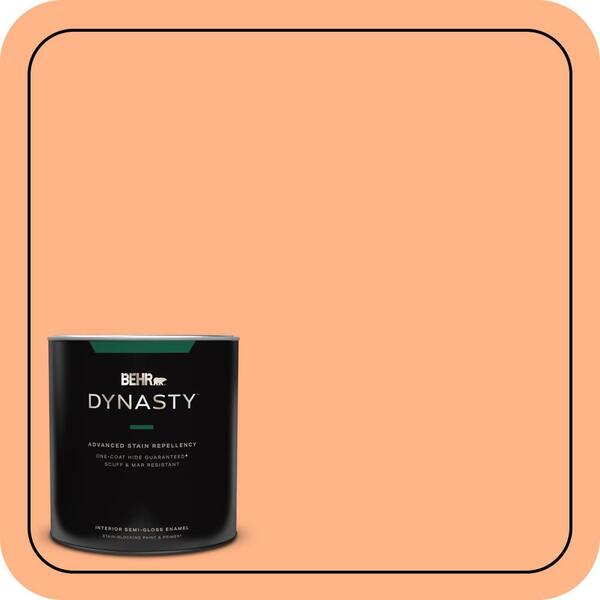BEHR DYNASTY 1 qt. #P210-4 Lollipop Semi-Gloss Enamel Interior Stain-Blocking Paint and Primer