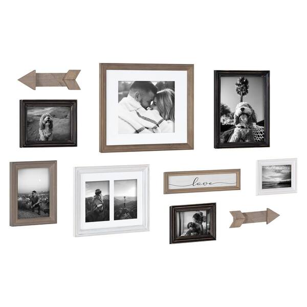 Photo Frame Set of 6 Black Picture Frame For Home Decoration Size -6x8,5x7  Inches Eco series