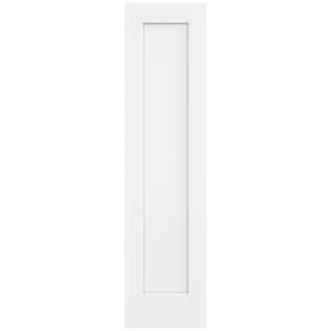 20 in. x 80 in. 1 Panel Madison White Painted Smooth Solid Core Molded Composite MDF Interior Door Slab
