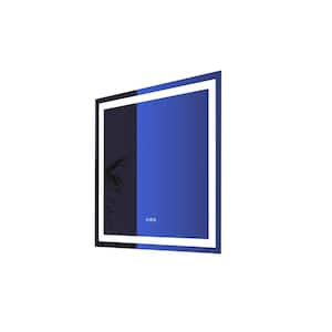 60 in. W x 36 in. H Rectangular Frameless RGB LED Light and Anti-Fog Wall Bathroom Vanity Mirror