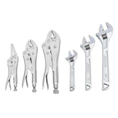 Husky Locking Pliers Set and Adjustable Wrenches (3-Piece) Locking Pliers Set and Adjustable Wrenches (3-Piece)