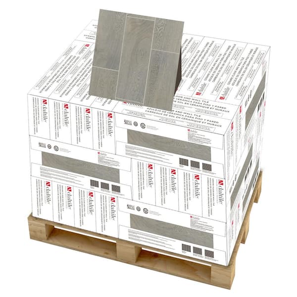 Glenwood Fog 7 in. x 20 in. Ceramic Floor and Wall Tile (392.04 sq. ft. / pallet) Glenwood Fog 7 in. x 20 in. Ceramic Floor and Wall Tile (392.04 sq. ft. / pallet)