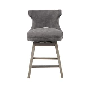 Janet 25.75 in. Charcoal Wood Counter Stool