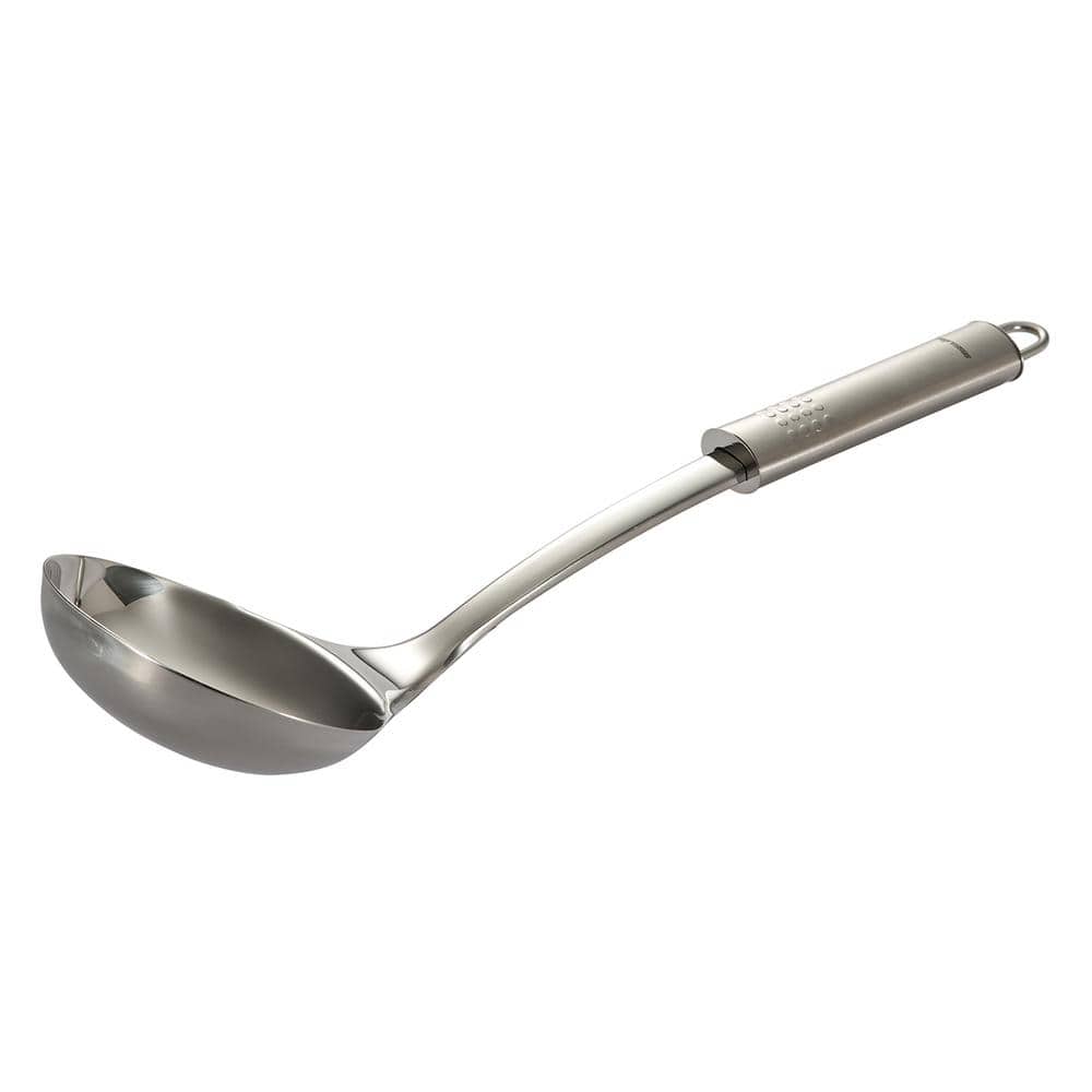 5-Piece Stainless Steel Cooking Utensils Set with Oval Handles