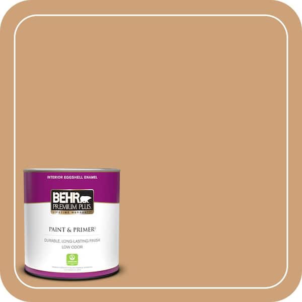 BEHR PREMIUM PLUS 1 qt. #PPU4-16 Kenya Eggshell Enamel Low Odor Interior Paint & Primer