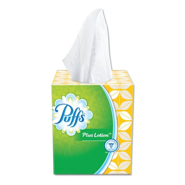 Puffs Plus Vicks Lotion 2-Ply Facial Tissues, (Pack of 6 Box