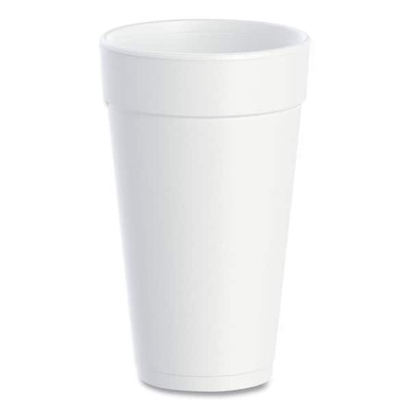 20 oz. White Foam Drink Cups (500 Per Case)