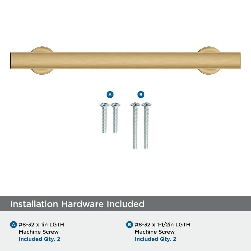 Champagne Bronze 5-1/16 Inch Modern Cabinet Pull