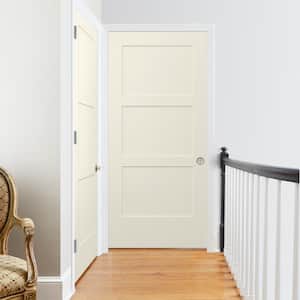 36 in. x 80 in. Birkdale Vanilla Paint Smooth Hollow Core Molded Composite Interior Door Slab