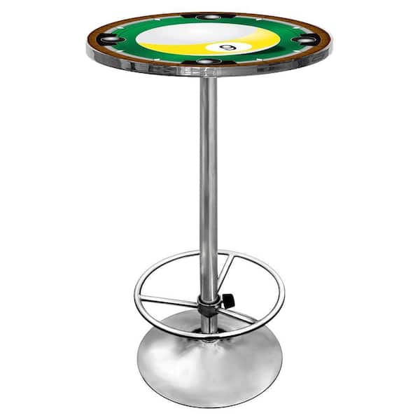 Trademark 9-Ball Chrome Pub/Bar Table