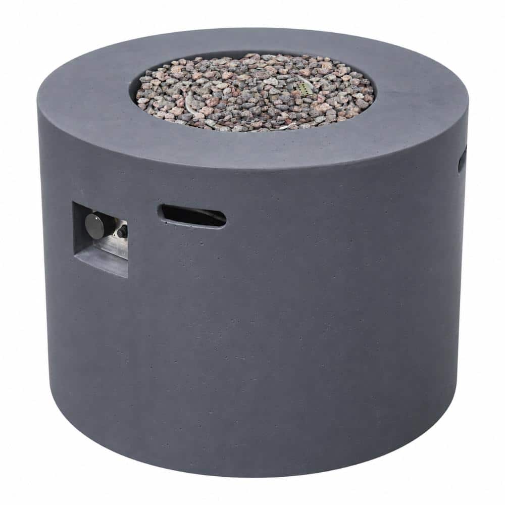31 in. Round 40,000 BTU Magnesium Oxide Propane Fire Pit in Dark Gray price history on PriceWatchPro