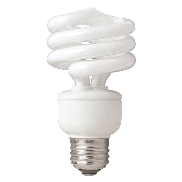 EcoSmart 75-Watt Equivalent Spiral CFL Light Bulb, Bright White (4-Pack)