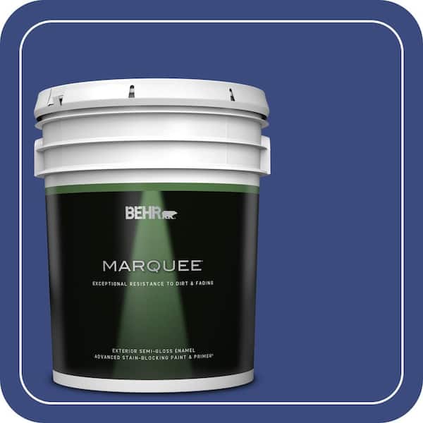 BEHR MARQUEE 5 gal. #P530-7 Tanzanite Semi-Gloss Enamel Exterior Paint & Primer