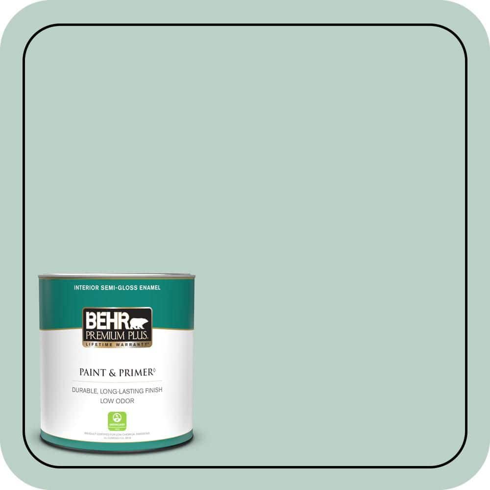 1 qt. #S420-2 Moon Glass Semi-Gloss Enamel Low Odor Interior Paint & Primer price history on PriceWatchPro