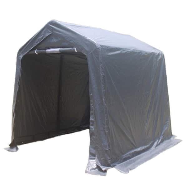 7 ft. x 12 ft. Heavy Duty Outdoor Storage Shed Outdoor Garage for Motorcycle, Bike, Garden Tools, ATV