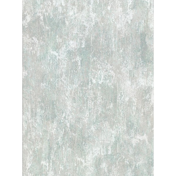 Brewster Bovary Teal Distressed Texture Paper Strippable Roll (Covers 57.8 sq. ft.)