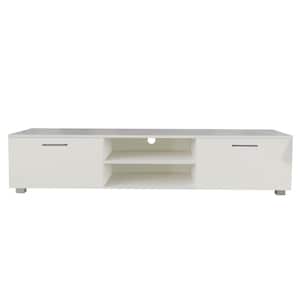 15.75 in. White for 70 in. TV Stands