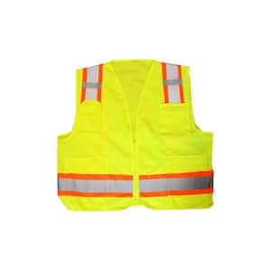 Men's X-Large Yellow Hi-Visibility Class 2 Vest