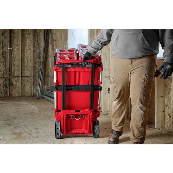 Milwaukee PACKOUT 22 in. Rolling Modular Tool Box Low Profile