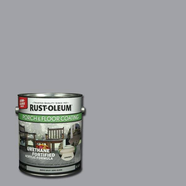 Rust-Oleum Porch and Floor 1- gal. Dove Gray Semi-Gloss Exterior Solid Stain (Case of 2)