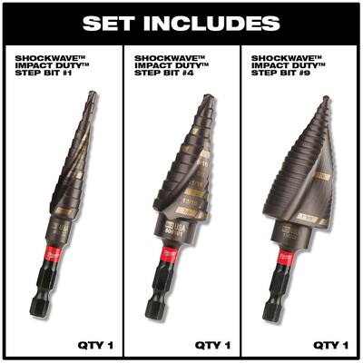Step Drill Bits - Drill Bits - The Home Depot