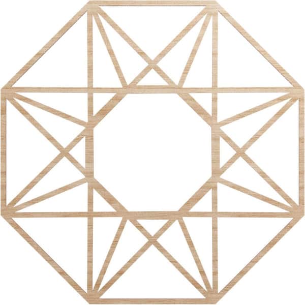 Ekena Millwork 0.375 in. x 34 in. x 34 in. Wood Medallion Moulding