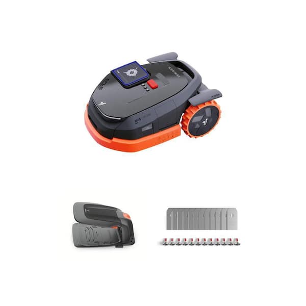 Navimow X315 Robot Lawn Mower (1/5 Acre) with RTK+VSLAM+VIO, Blades and Garage L Combo