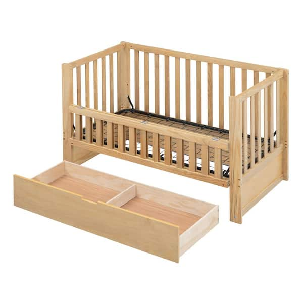 Crib with hot sale adjustable side