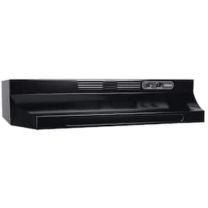 RL6200 Series 24 in. Ductless Under Cabinet Range Hood with Light in Black
