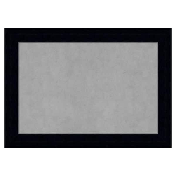 Amanti Art Tribeca Black 28 in. x 20 in. Framed Magnetic Board